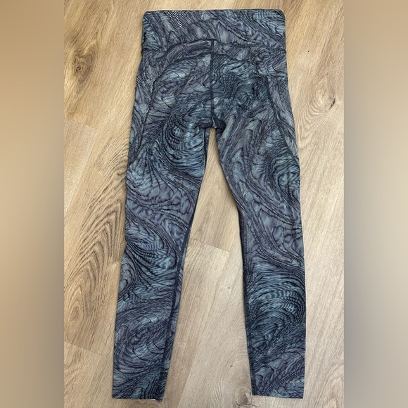Lululemon Fast and Free Tight 25" Nulux Dimensional Icing Blue Multi - Picture 5 of 12
